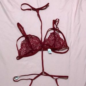 Red Lacy Lingerie